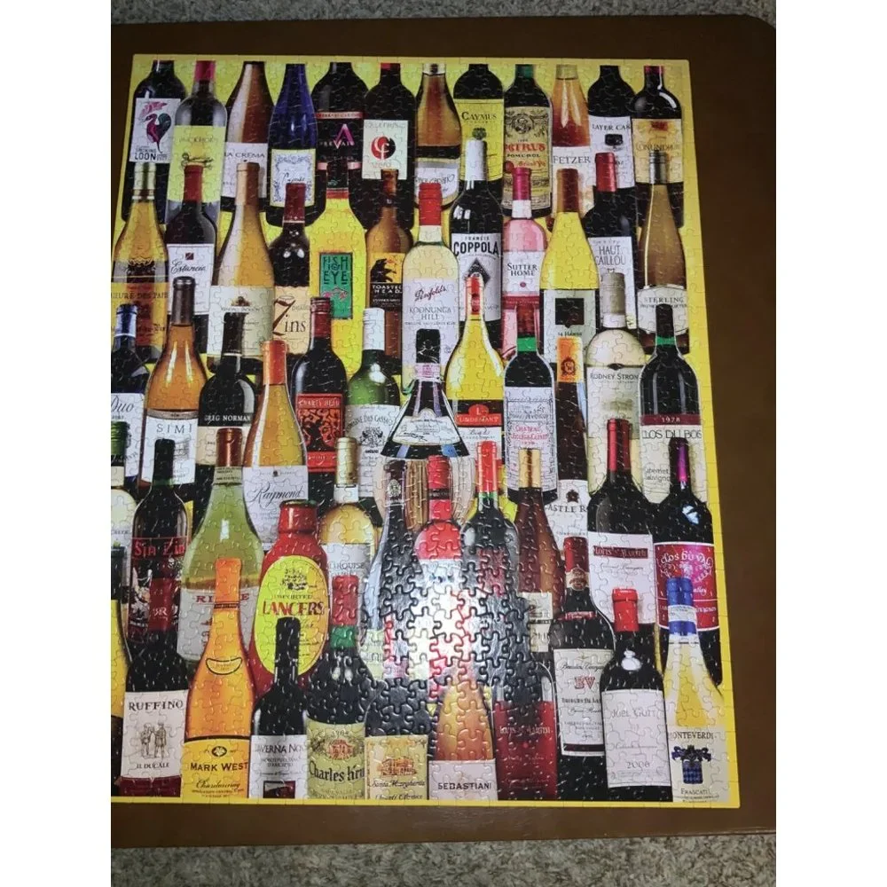 White Mountain Wine Bottle Puzzle 1000 piece